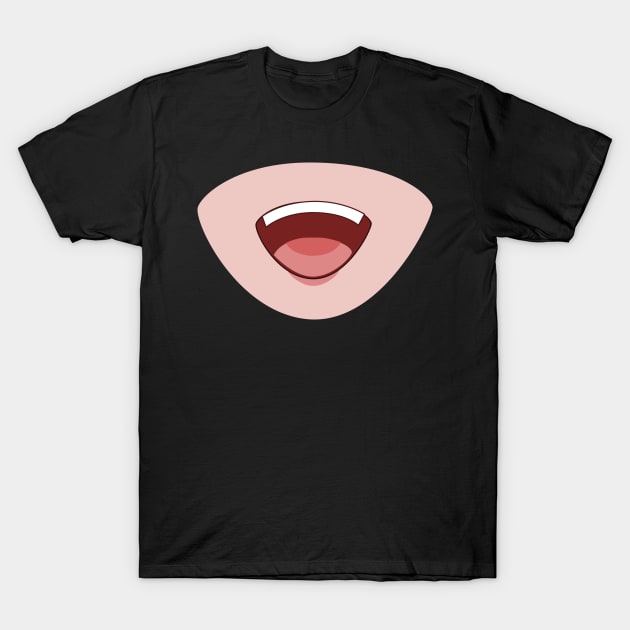 Manga Smile Mask T-Shirt by citypanda